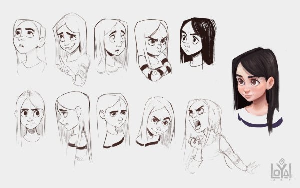 Эмоции для рисования персонажей