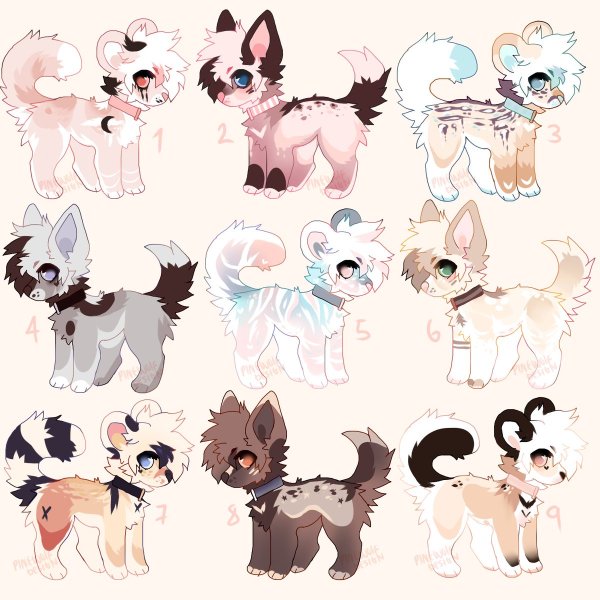 Палитры для персонажей фурри