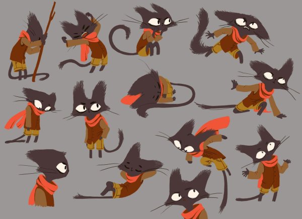 Животные в мультяшном стиле