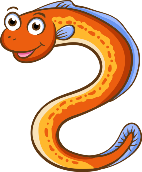 Угорь мультяшный