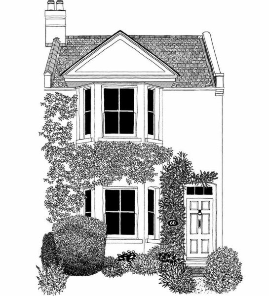 Рисунки на фасадах домов