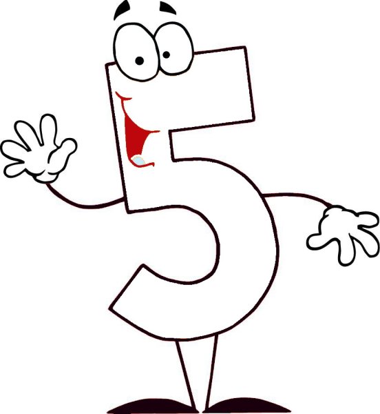 Смешные цифры для раскрашивания