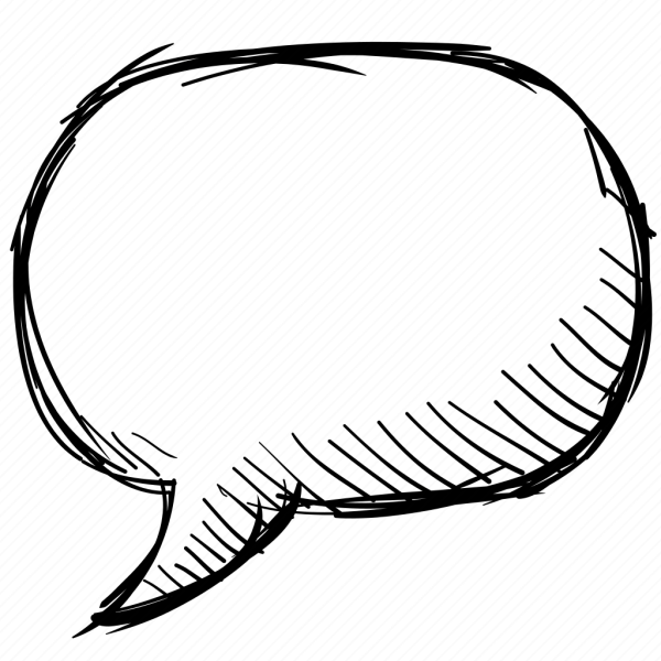 Бабл для текста прямоугольный