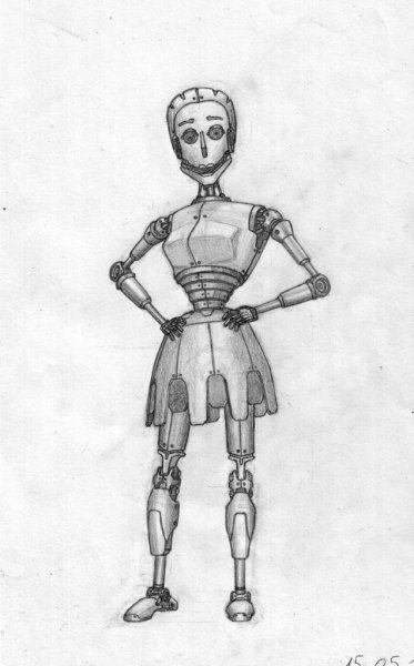 Робот будущего рисунок