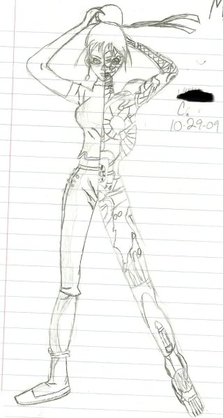 Человек будущего рисунок карандашом