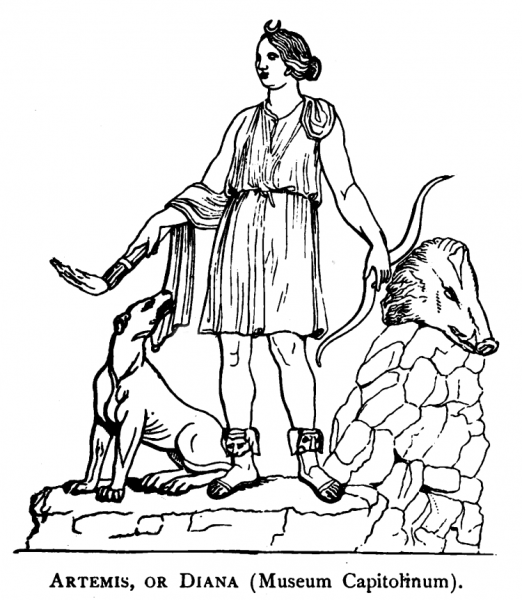 Артемида древней Греции рисунки