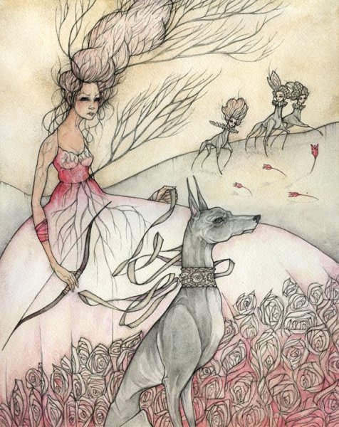 Богиня Артемида рисунок