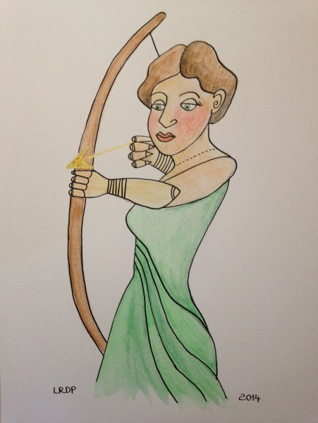 Диана богиня вектор