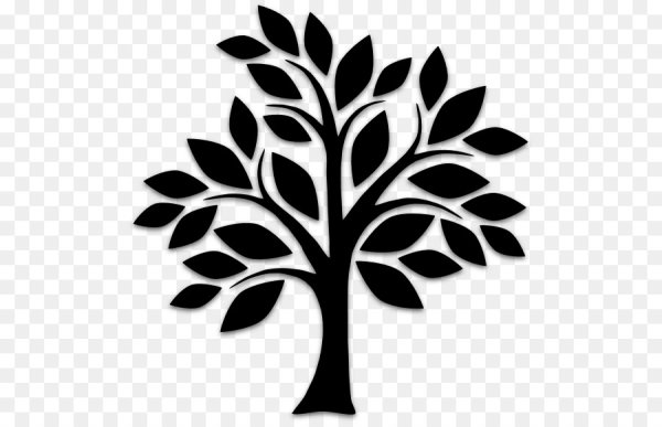 Силуэт дерева