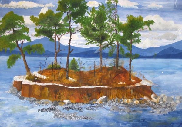 Байкал рисунок