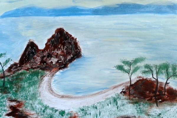 Пейзажи красками Байкал