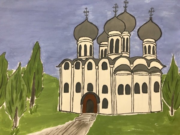 Собор Софии Киевской зарисовка