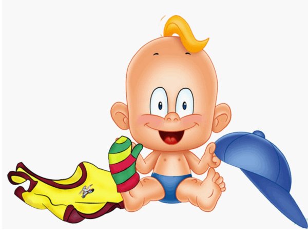 Карапузы на прозрачном фоне