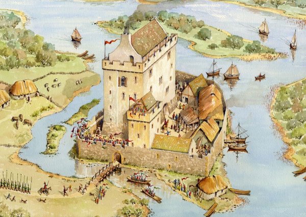 Средневековый замок феодала