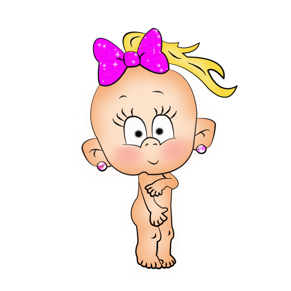 Мультяшный спящий малыш