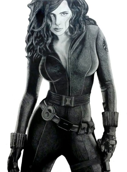 Нарисовать черную вдову