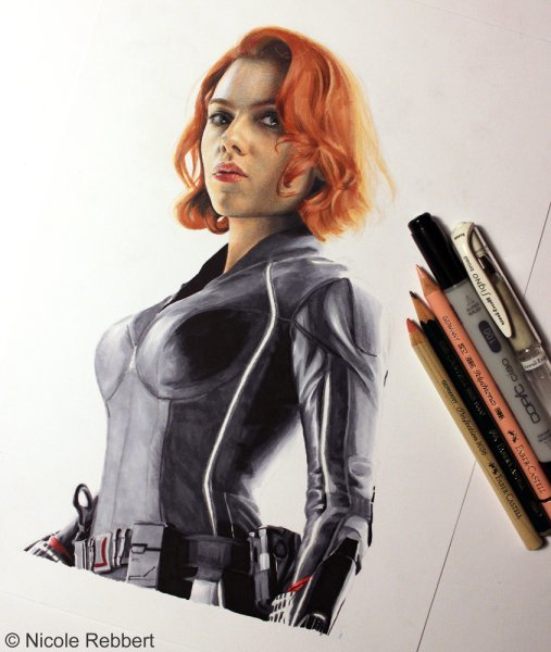 Нарисовать черную вдову