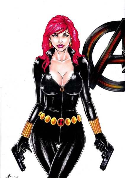 Черная вдова мультяшка