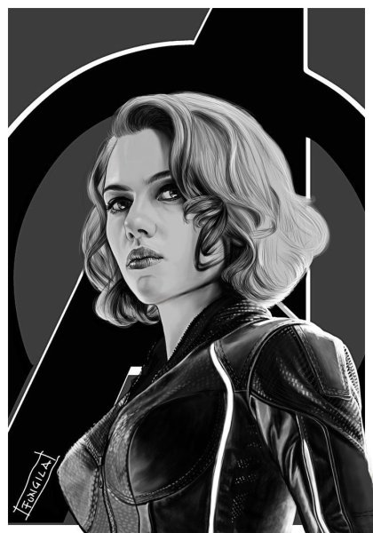 Наташа Романофф черная вдова рисовать