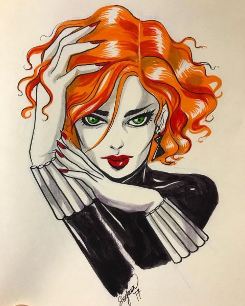 Марвел черная вдова Чиби