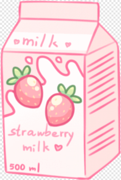 Клубничное молоко рисунок