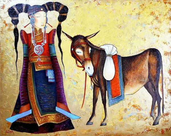 Художник Заясайхан Самбуу картины