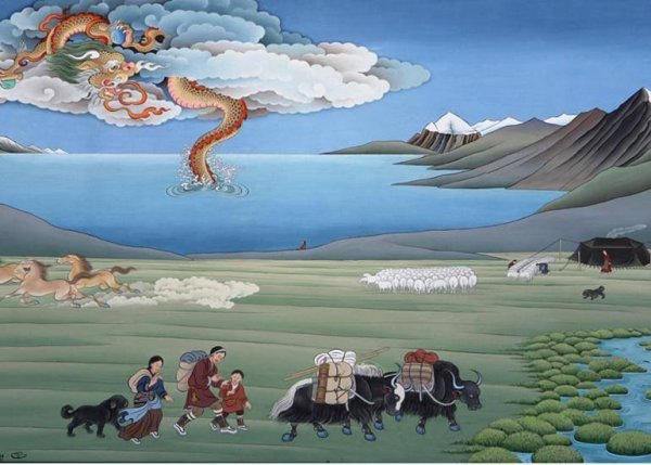Облака и горы Буддийская живопись