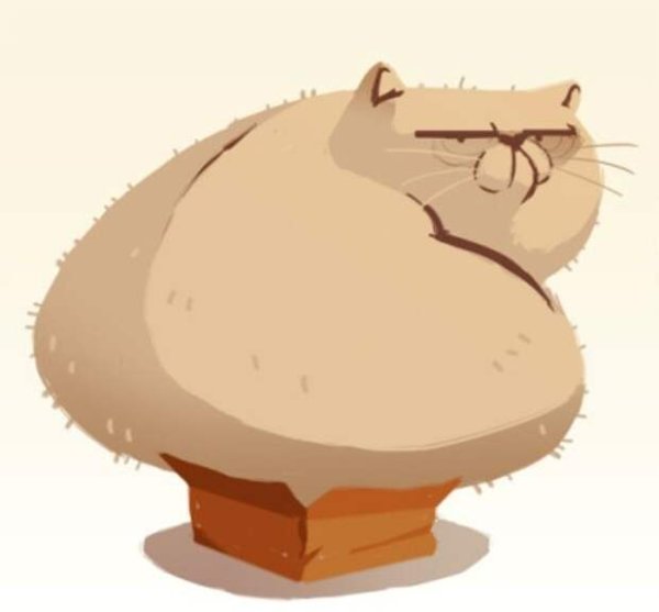 Толстый кот мультяшный