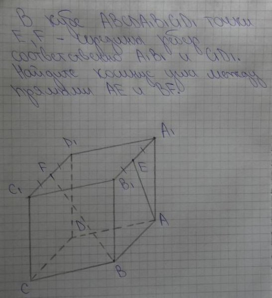 Куб с ребром 1 см