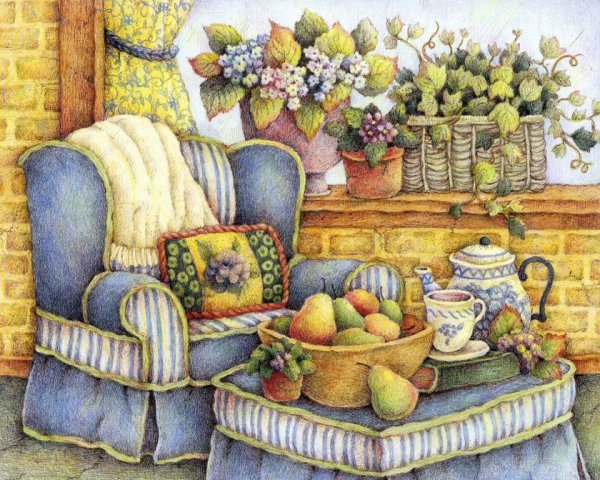 Диана Лапшина иллюстрации домик