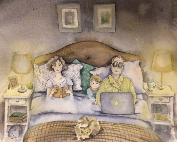 Современный быт рисунок