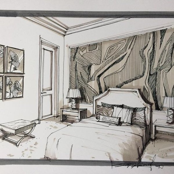 Зарисовки интерьера