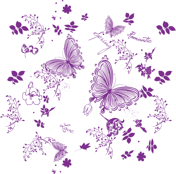 Фиолетовые узоры