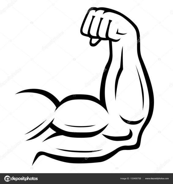 Бицепс силуэт