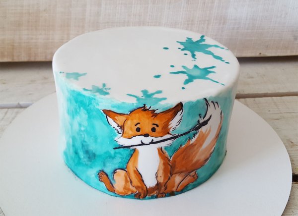 Торт с лисенком