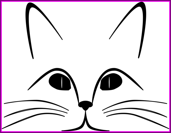 Кошачья мордочка рисунок
