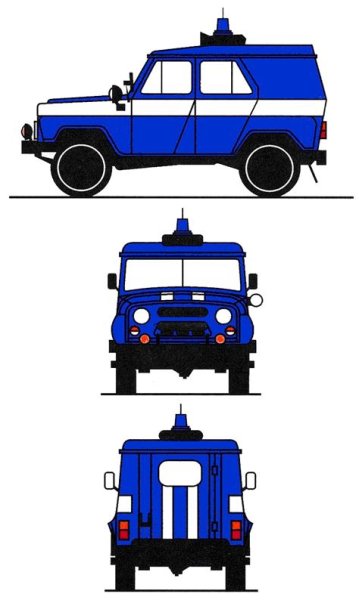Пожарная машина ЗИЛ 131 рисунок