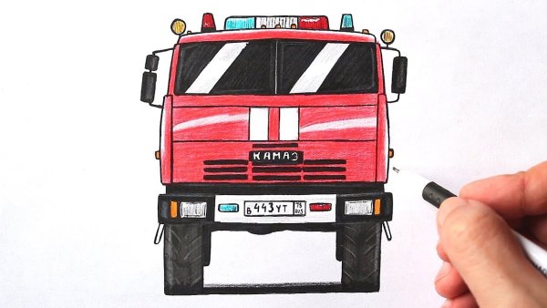 КАМАЗ 4310 АЦ 7 чертёж