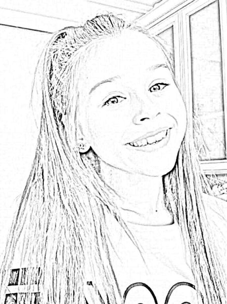 Милана Хаметова рисунок карандашом