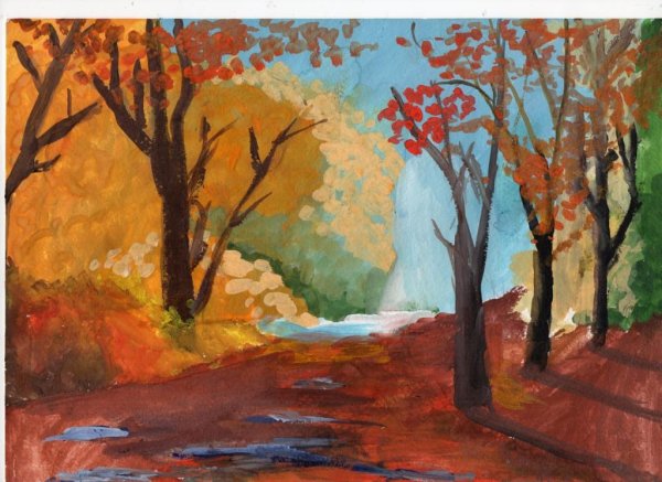 Бабье лето рисунки