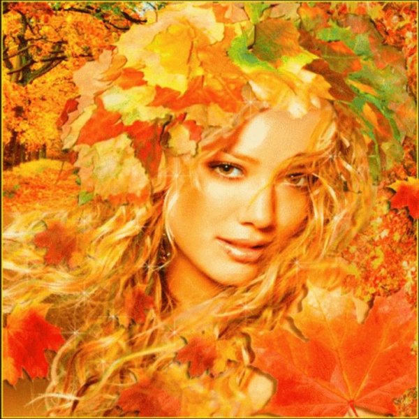 Осень в образе девушки