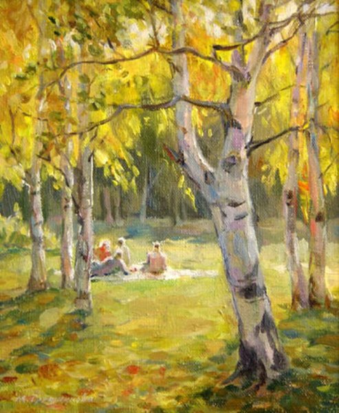 Иллюстрация к стихотворению бабье лето