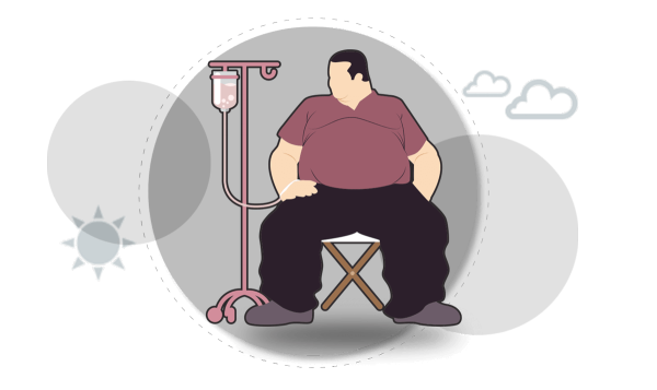 Ожирение мультяшно