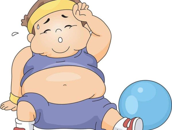 Толстый мультяшный ребенок