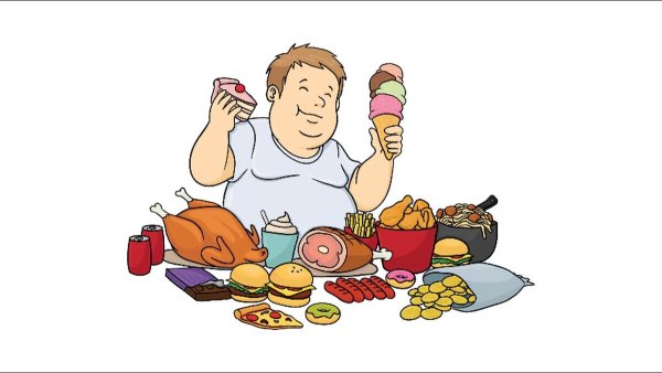 Неправильное питание иллюстрация