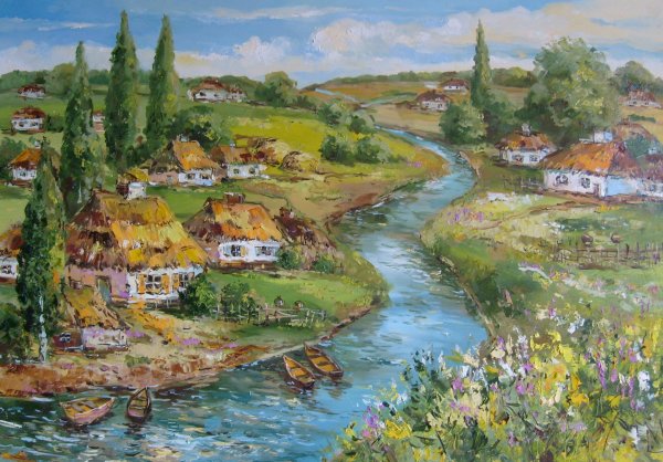 Казачья станица в живописи