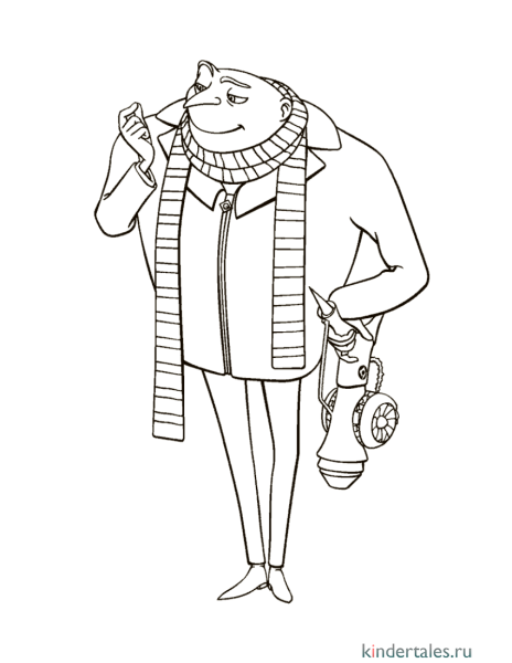 Раскраска Грю Гадкий я