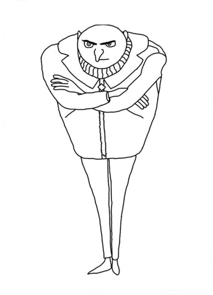 Грю из Гадкий я раскраска