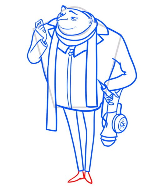 Рисунок Грю из Гадкий я