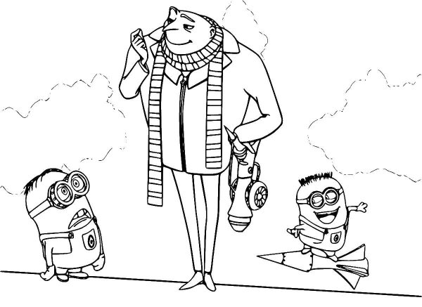 Грю из Гадкий я раскраска